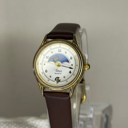 Reloj Timex Sun & Moon Mujer Vintage 1991 Estética astronómica Escaso