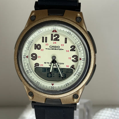 Reloj Casio AW-80 Telememo 30 World Time Año 2004 Ana-Digi 1era gen. módulo 2747