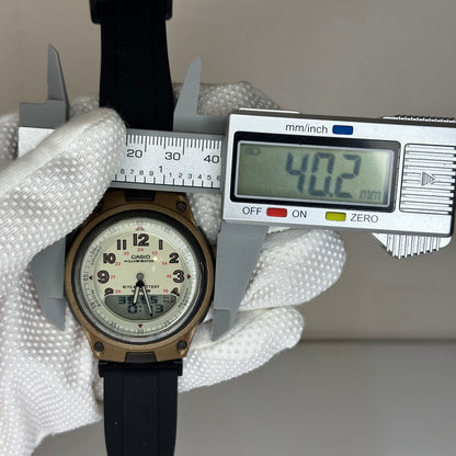 Reloj Casio AW-80 Telememo 30 World Time Año 2004 Ana-Digi 1era gen. módulo 2747