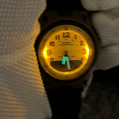 Reloj Casio AW-80 Telememo 30 World Time Año 2004 Ana-Digi 1era gen. módulo 2747