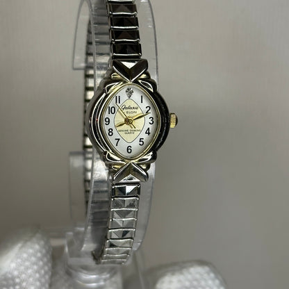 Reloj joya Elgin Galaxie Genuine Diamond Quartz Año 1992 Mujer