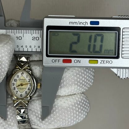 Reloj joya Elgin Galaxie Genuine Diamond Quartz Año 1992 Mujer