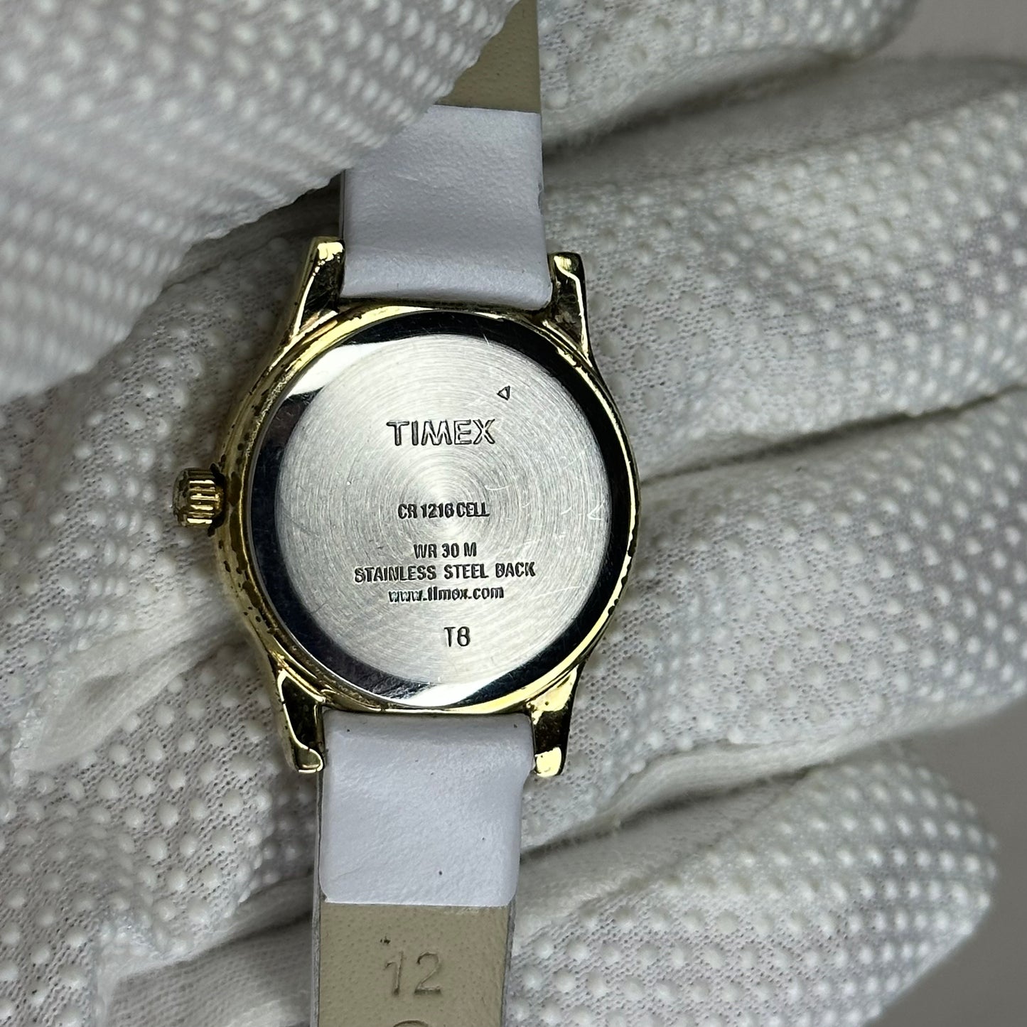 Reloj Timex Indiglo Mother of Pearl WR30M Agosto 2009 Cuarzo 27 mm