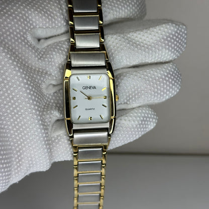 Reloj Geneva TwoTone Hombre NOS Pulsera Original | Japan Movt | 2010 Impecable