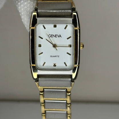 Reloj Geneva TwoTone Hombre NOS Pulsera Original | Japan Movt | 2010 Impecable