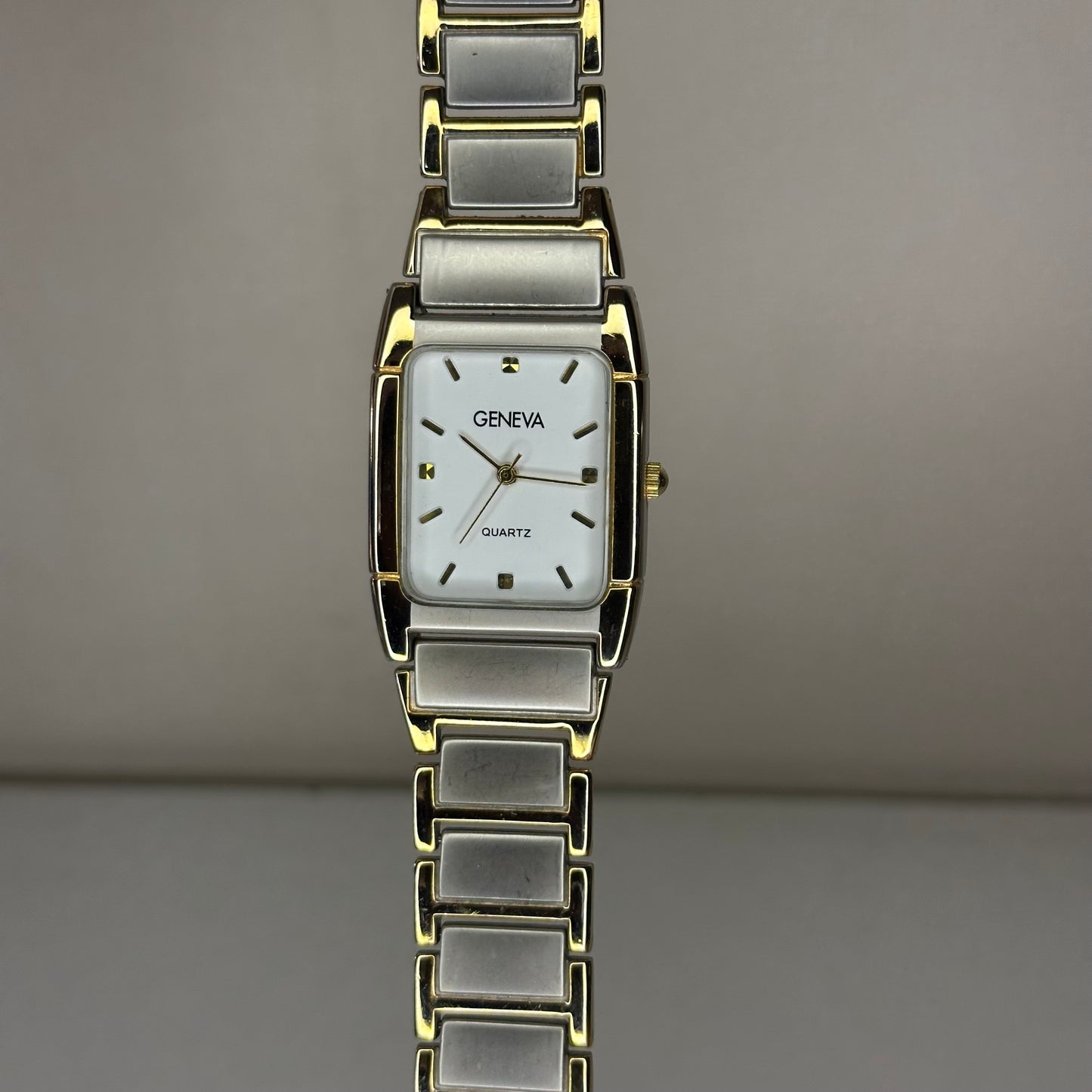 Reloj Geneva TwoTone Hombre NOS Pulsera Original | Japan Movt | 2010 Impecable