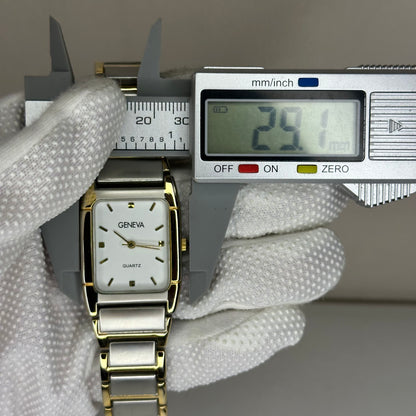 Reloj Geneva TwoTone Hombre NOS Pulsera Original | Japan Movt | 2010 Impecable