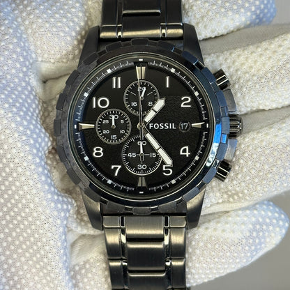 Reloj Fossil Dean Chronograph Hombre FS4721 Smoke Stainless Steel 2012