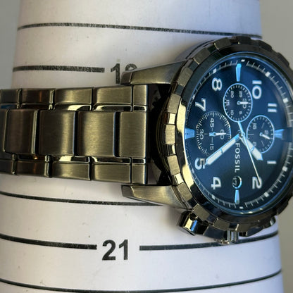 Reloj Fossil Dean Chronograph Hombre FS4721 Smoke Stainless Steel 2012
