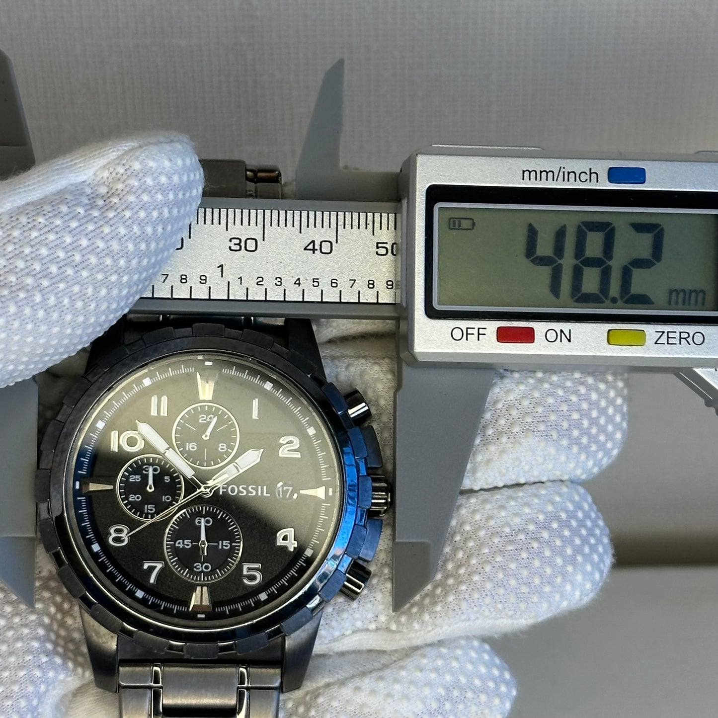 Reloj Fossil Dean Chronograph Hombre FS4721 Smoke Stainless Steel 2012
