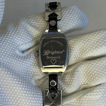 Reloj joya Brighton Bismarck 1999 / Art Nouveau Negro/plateado