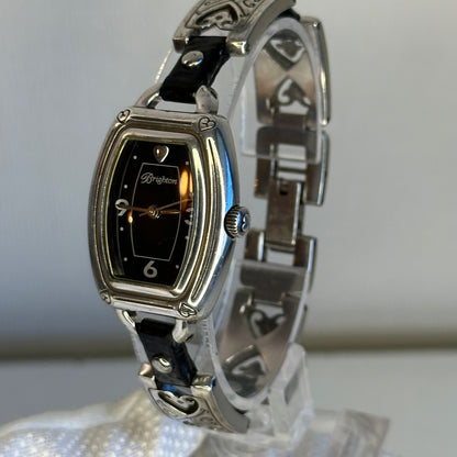 Reloj joya Brighton Bismarck 1999 / Art Nouveau Negro/plateado