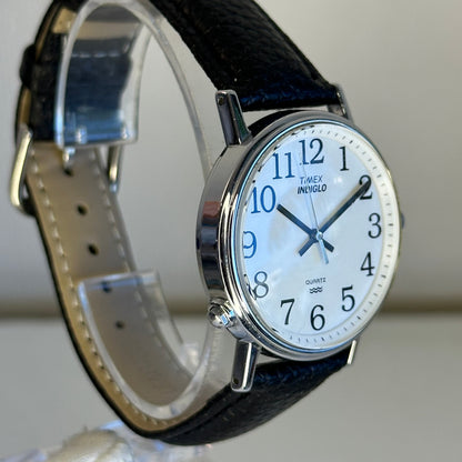 Reloj Timex Easy Reader Indiglo "DD" 1996 Iluminación a las 8  ESCASO 36 mm