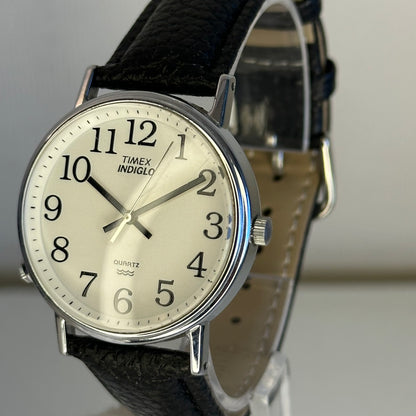 Reloj Timex Easy Reader Indiglo "DD" 1996 Iluminación a las 8  ESCASO 36 mm