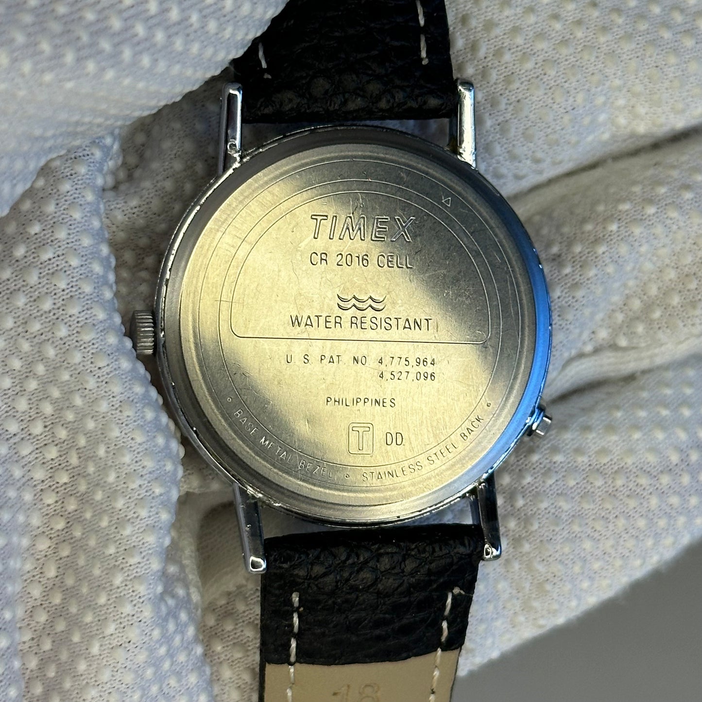 Reloj Timex Easy Reader Indiglo "DD" 1996 Iluminación a las 8  ESCASO 36 mm