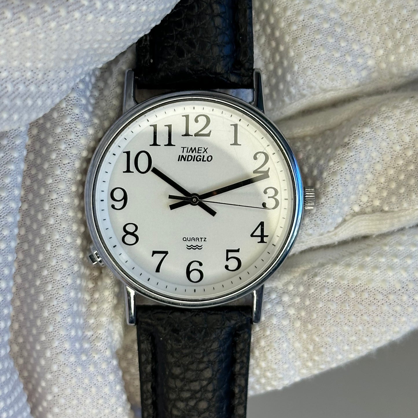 Reloj Timex Easy Reader Indiglo "DD" 1996 Iluminación a las 8  ESCASO 36 mm