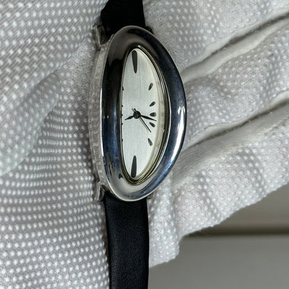 Reloj Pieza de Arte de plata real / Escultor: Robert Lee Morris / Sterling Silver Art 1999
