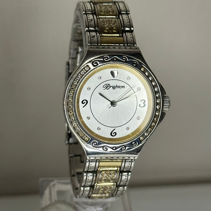 Brighton Bel Air 2002 Reloj Joya Bicolor Mujer Art Nouveau