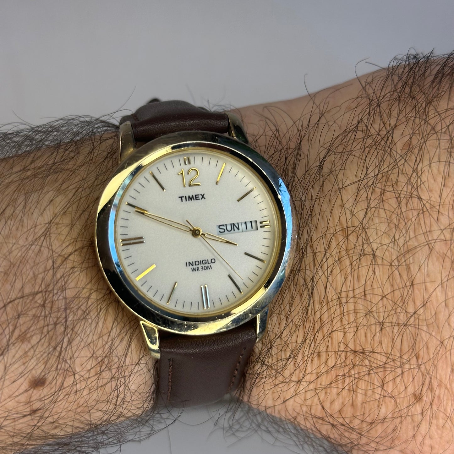 Reloj Timex Indiglo Hombre Day-Date 37mm Febrero 2005