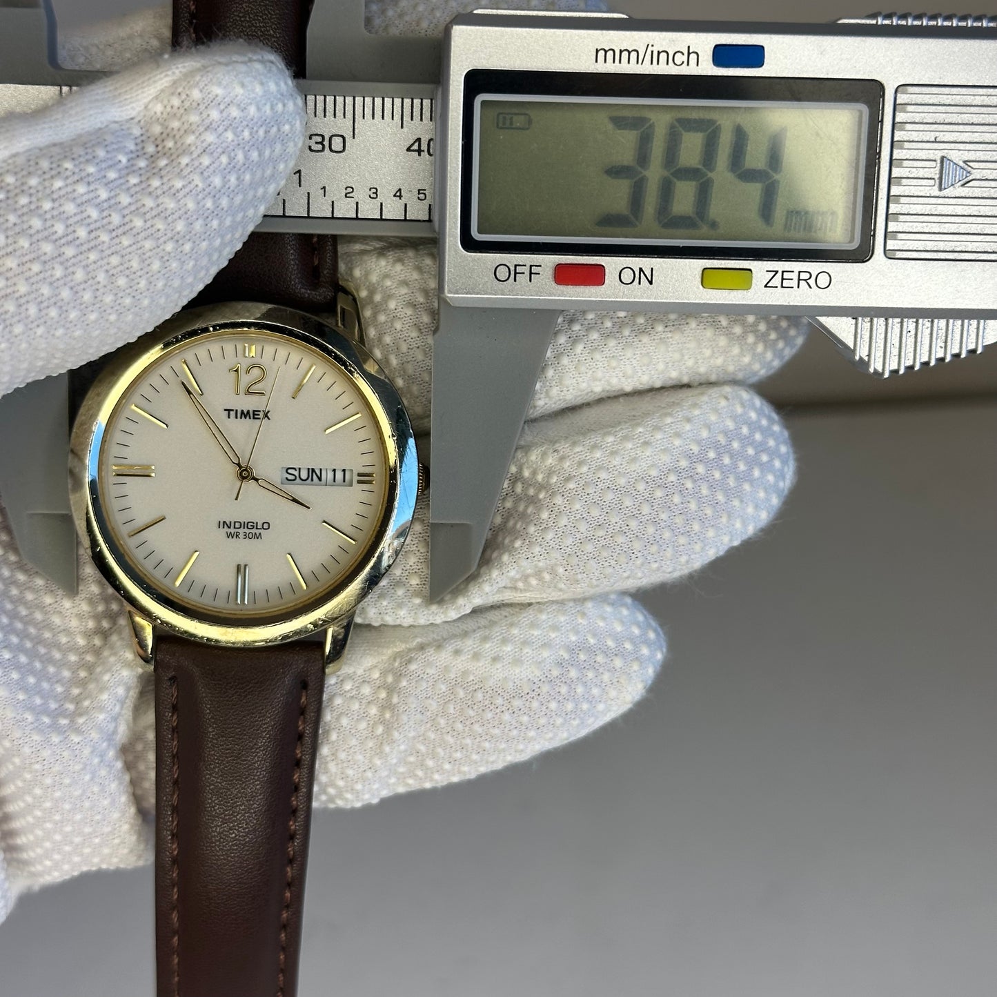 Reloj Timex Indiglo Hombre Day-Date 37mm Febrero 2005