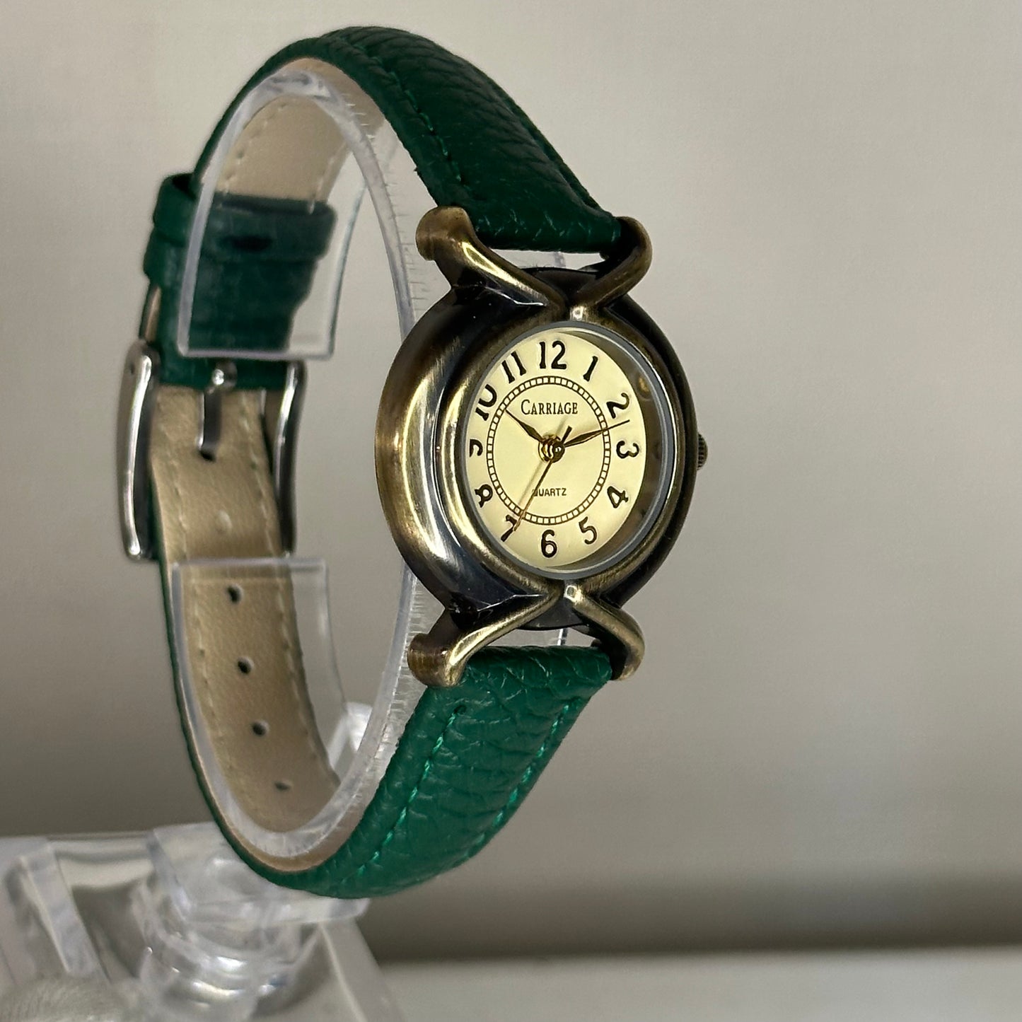 Carriage by TIMEX Quartz Mujer Año 2000 Bicolor 29 mm Correa Verde