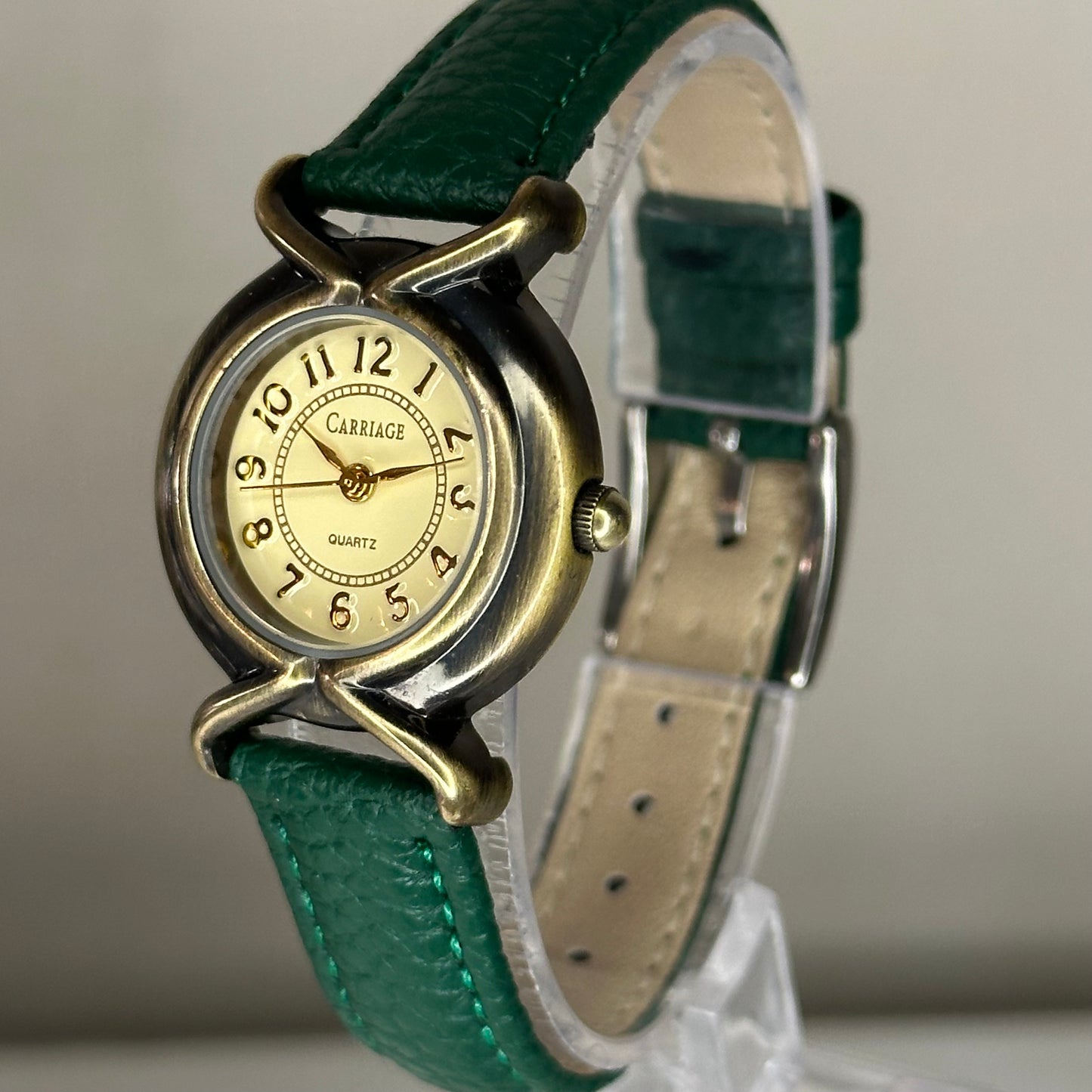 Carriage by TIMEX Quartz Mujer Año 2000 Bicolor 29 mm Correa Verde