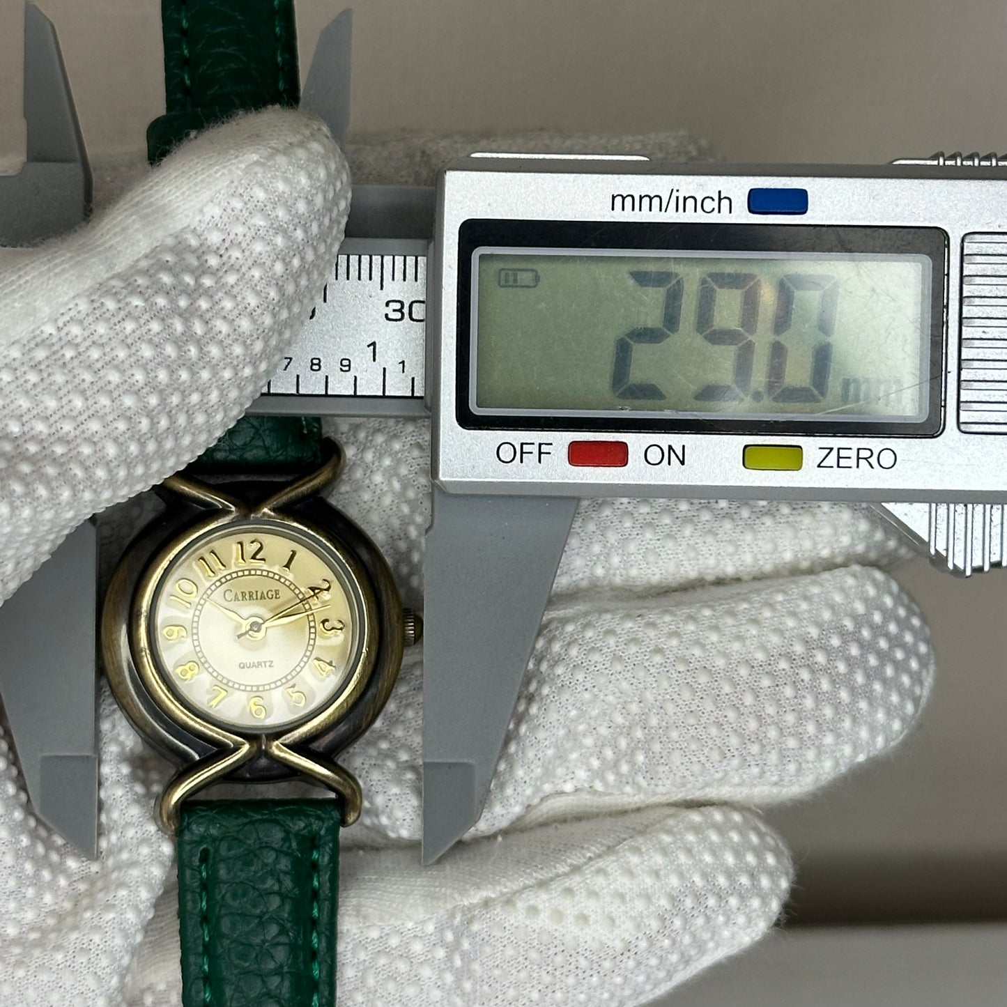 Carriage by TIMEX Quartz Mujer Año 2000 Bicolor 29 mm Correa Verde