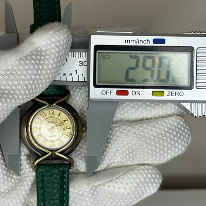 Carriage by TIMEX Quartz Mujer Año 2000 Bicolor 29 mm Correa Verde