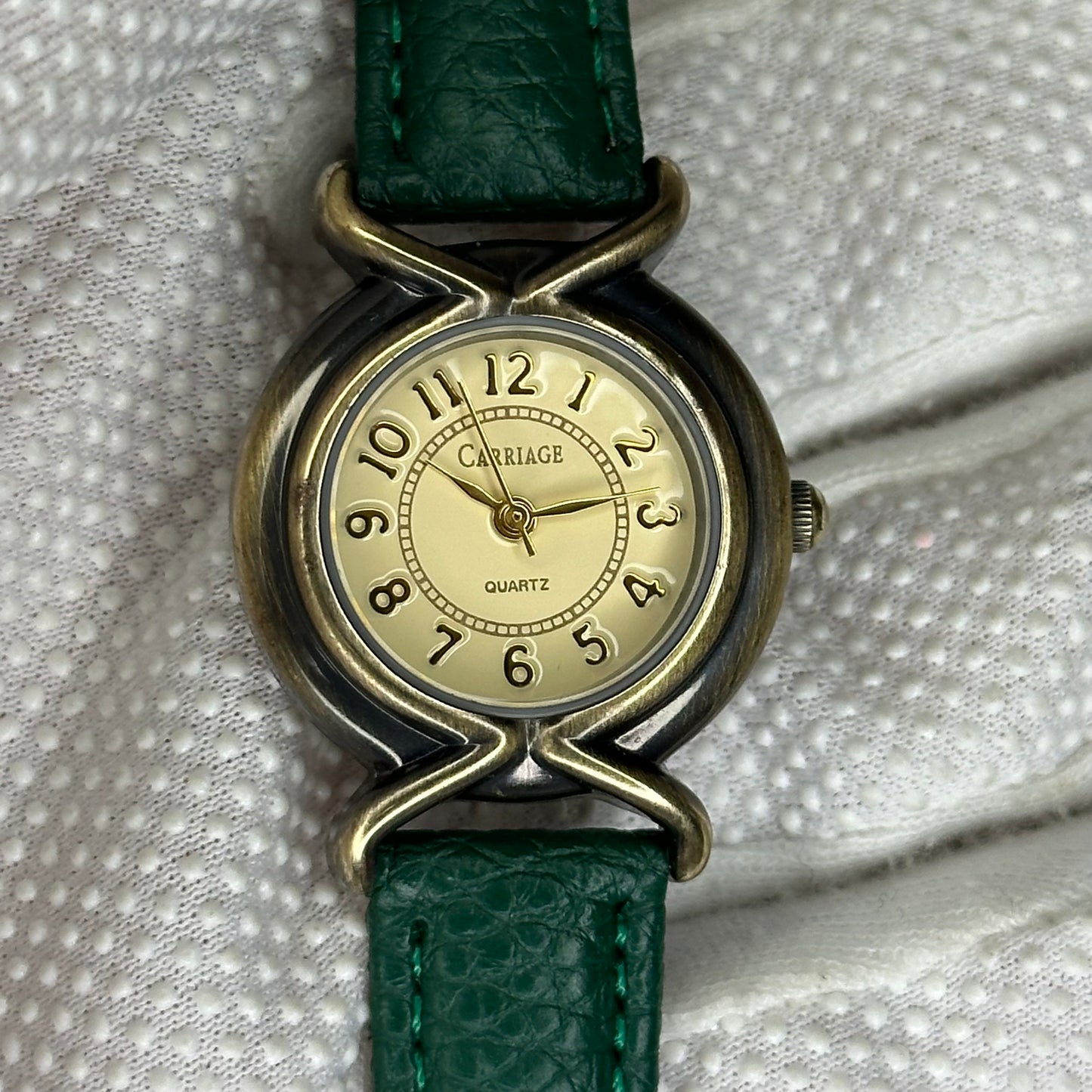 Carriage by TIMEX Quartz Mujer Año 2000 Bicolor 29 mm Correa Verde