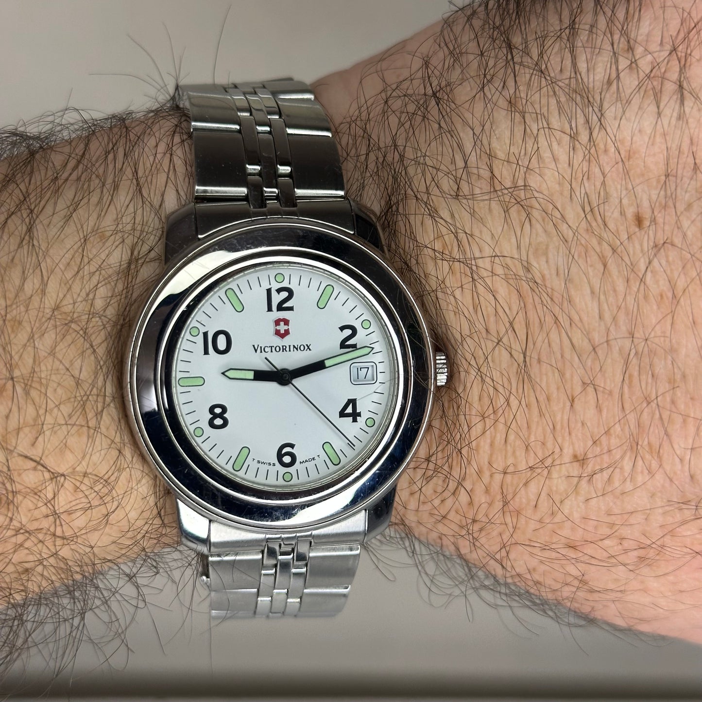 Reloj Victorinox Swiss Army 35005 Full Set 1995 White Dial Muy Escaso
