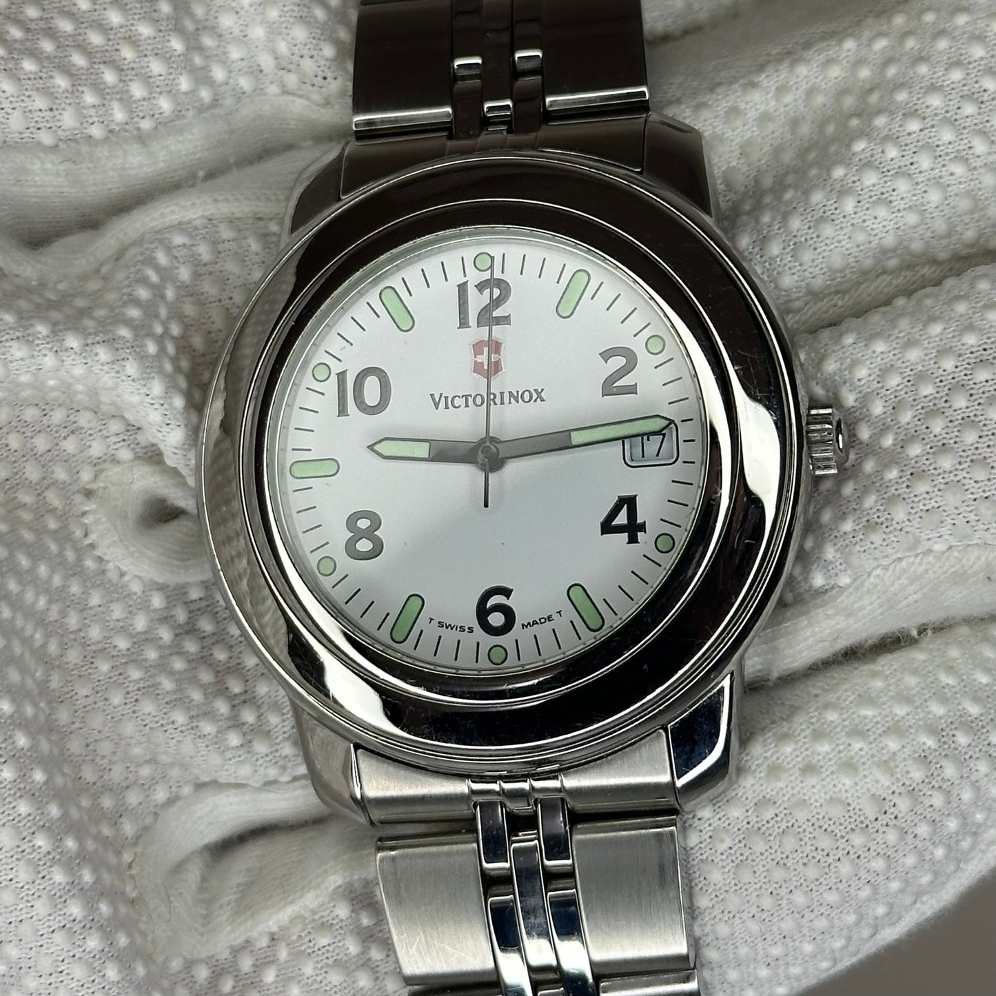 Reloj Victorinox Swiss Army 35005 Full Set 1995 White Dial Muy Escaso