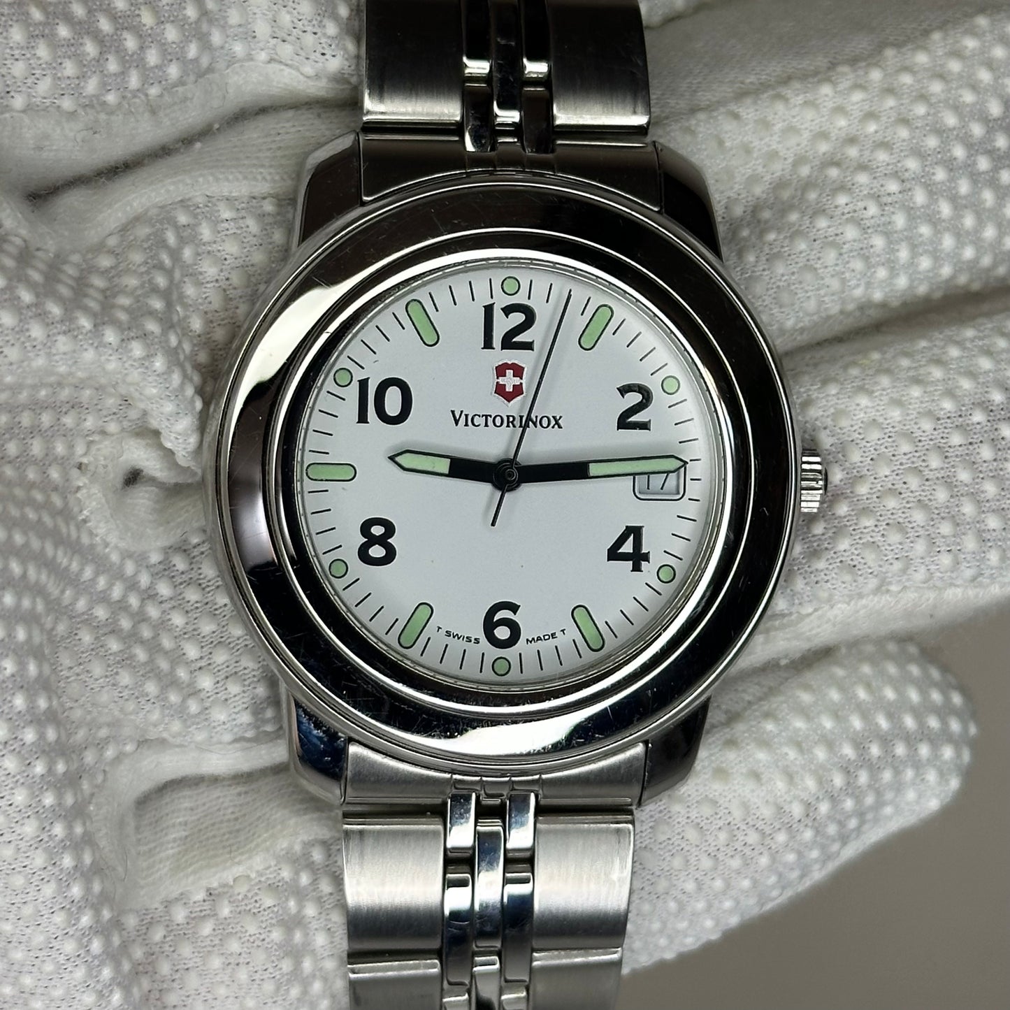 Reloj Victorinox Swiss Army 35005 Full Set 1995 White Dial Muy Escaso