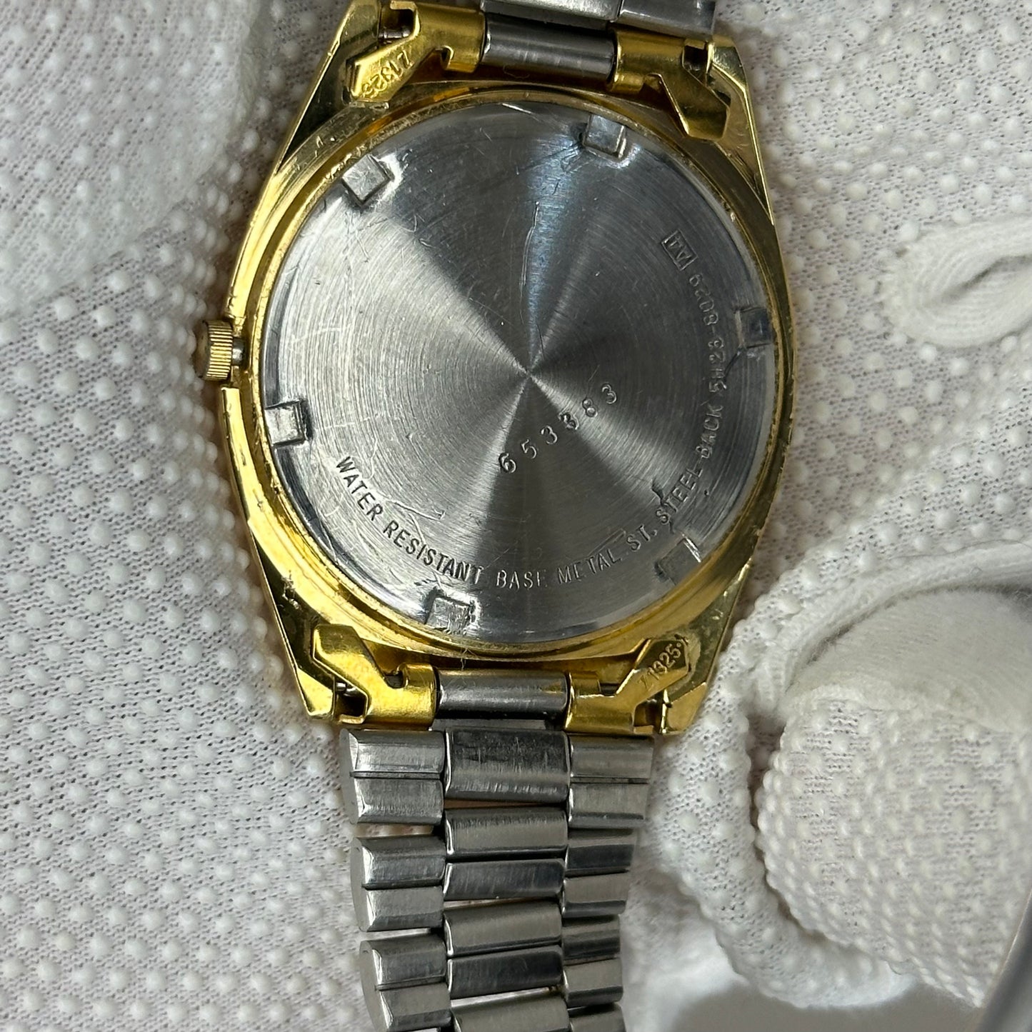 Reloj Seiko SQ Quartz Hombre 5H23-802L Gold Dial | Mayo de 1986