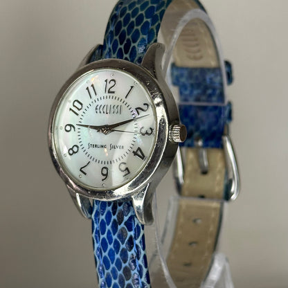 Reloj de plata real 925 Ecclissi Sterling Silver Mother of Pearl 30,5 mm Año 2005