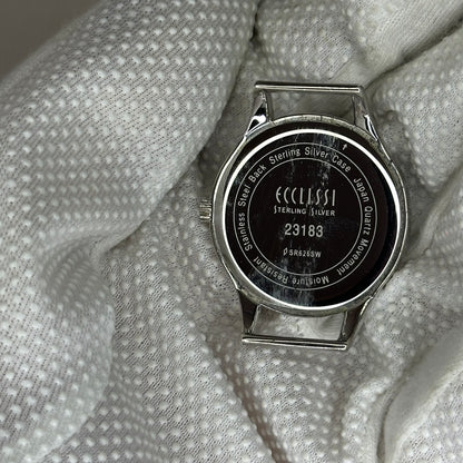 Reloj de plata real 925 Ecclissi Sterling Silver Mother of Pearl 30,5 mm Año 2005