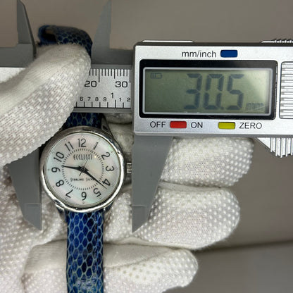 Reloj de plata real 925 Ecclissi Sterling Silver Mother of Pearl 30,5 mm Año 2005