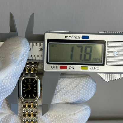 Reloj joya Seiko 1N00-0BK0 Diciembre 1991 Mixed Metal Oblong Octagonal RARO