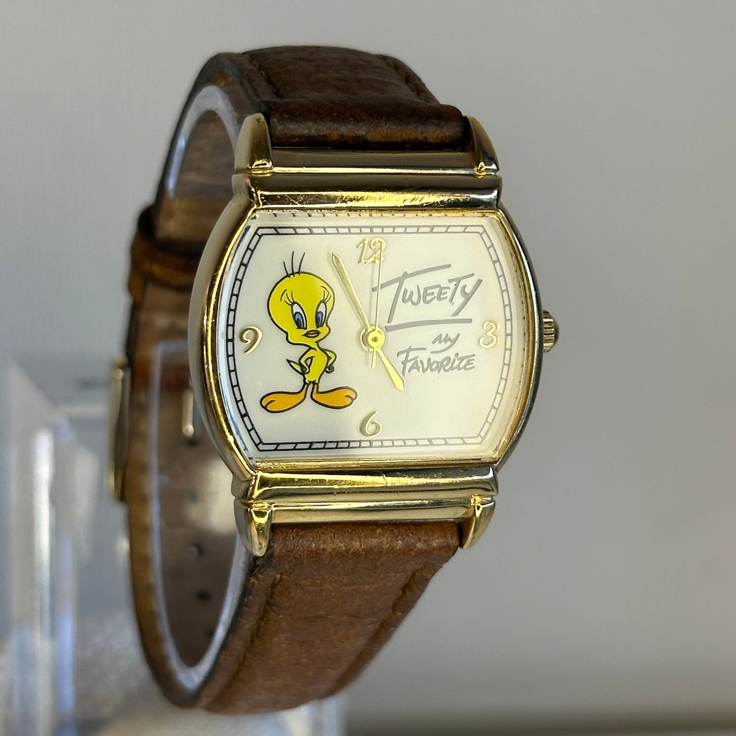 Reloj Warner Bros. Studio Store Tweety 1995 Correa y hebilla MARCA ACME ÚNICO