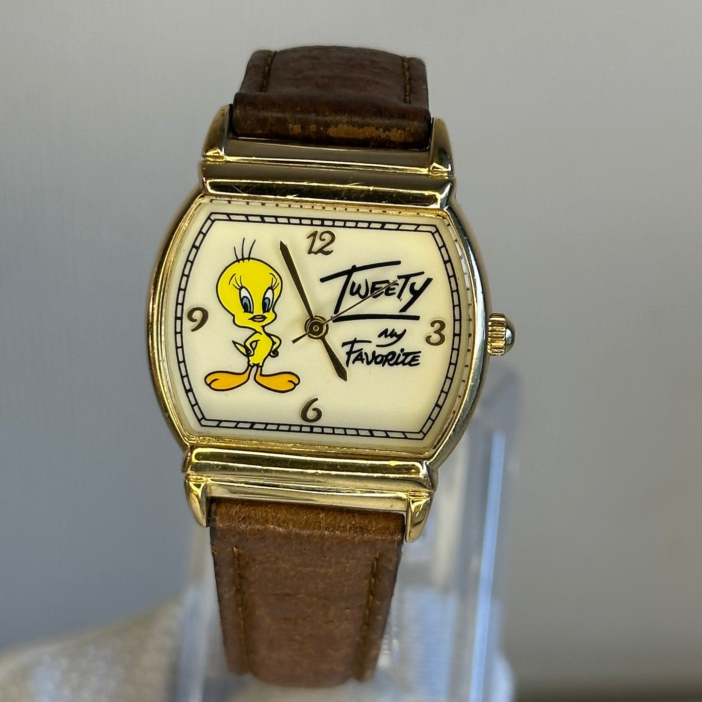 Reloj Warner Bros. Studio Store Tweety 1995 Correa y hebilla MARCA ACME ÚNICO