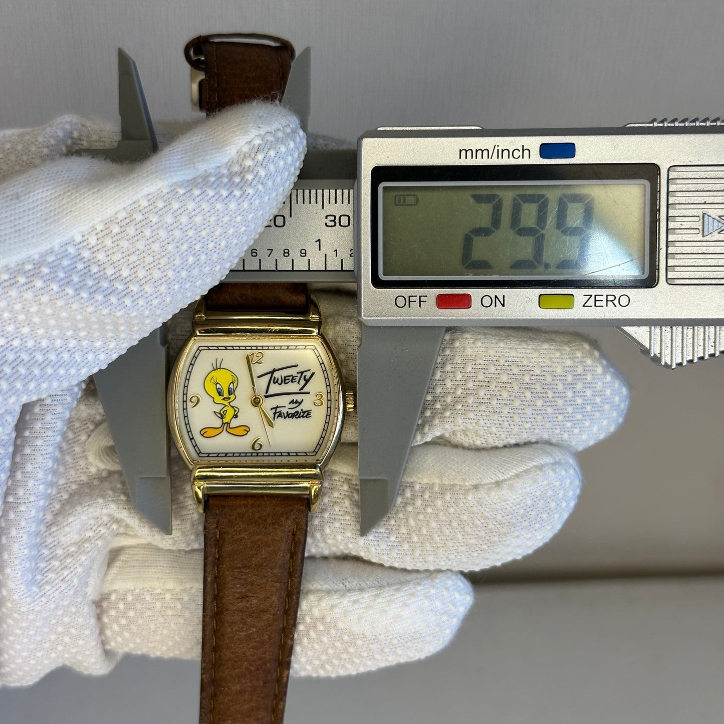 Reloj Warner Bros. Studio Store Tweety 1995 Correa y hebilla MARCA ACME ÚNICO