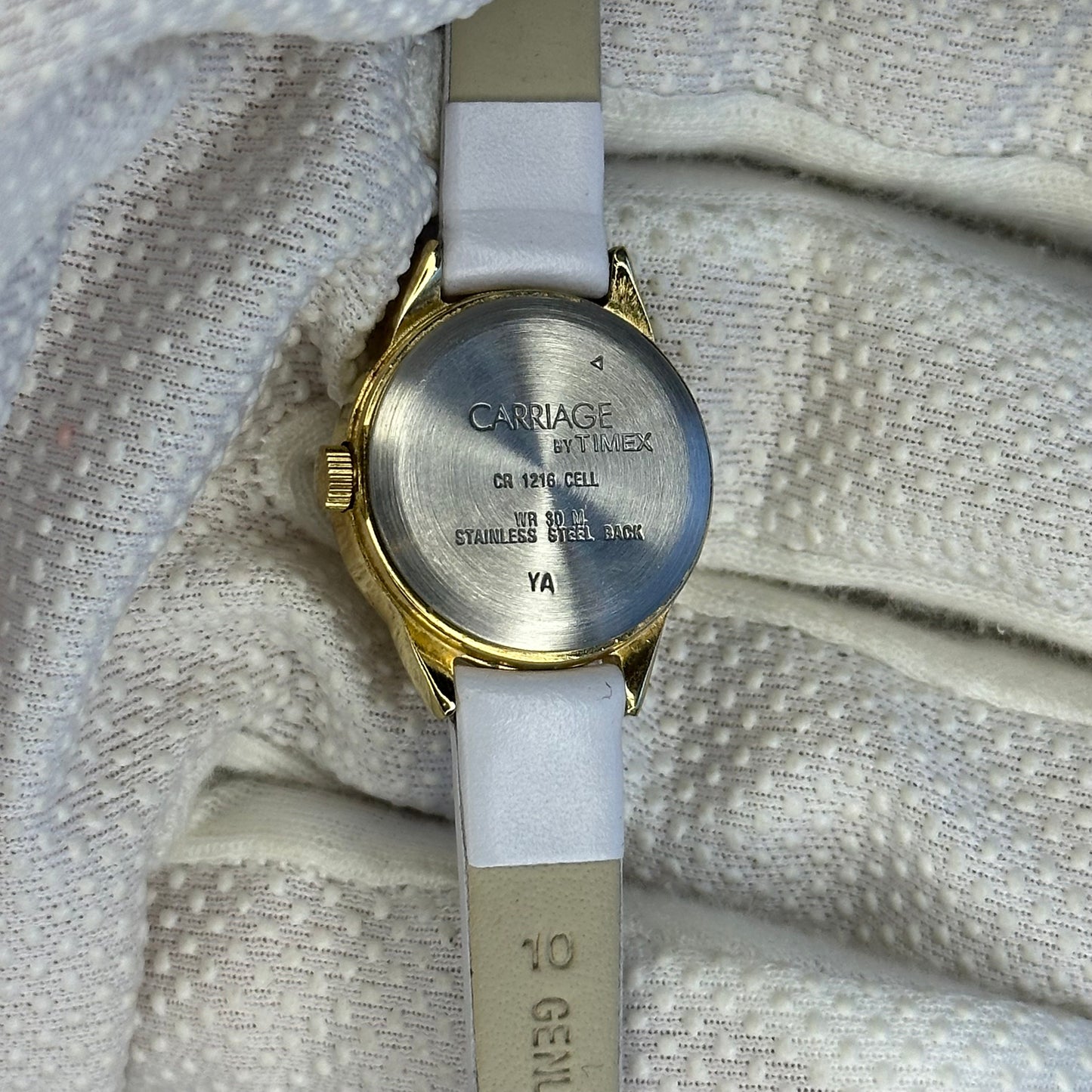 Reloj Carriage by Timex Mujer / Dial Champagne Sunburst Año 1998 / 22mm