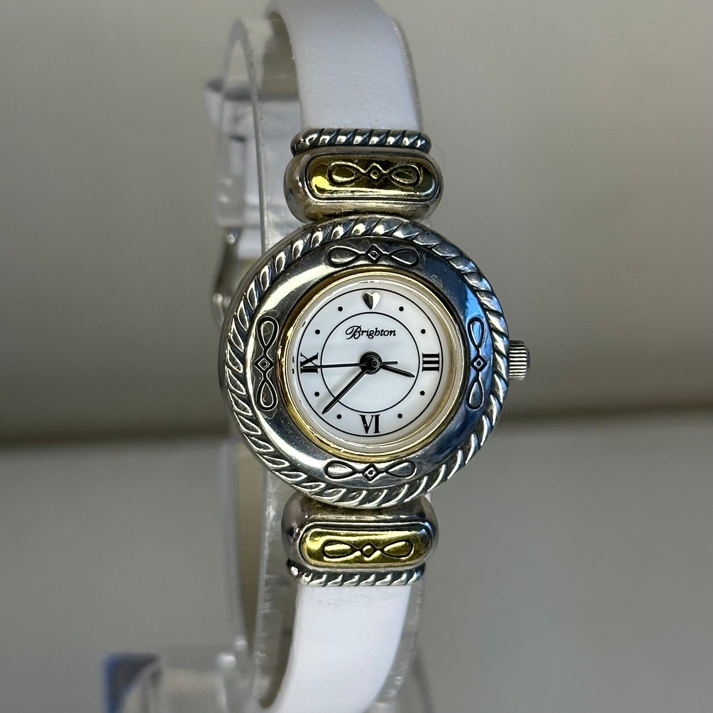 Reloj joya Brighton Cody Bicolor Heart Quartz Año 2000