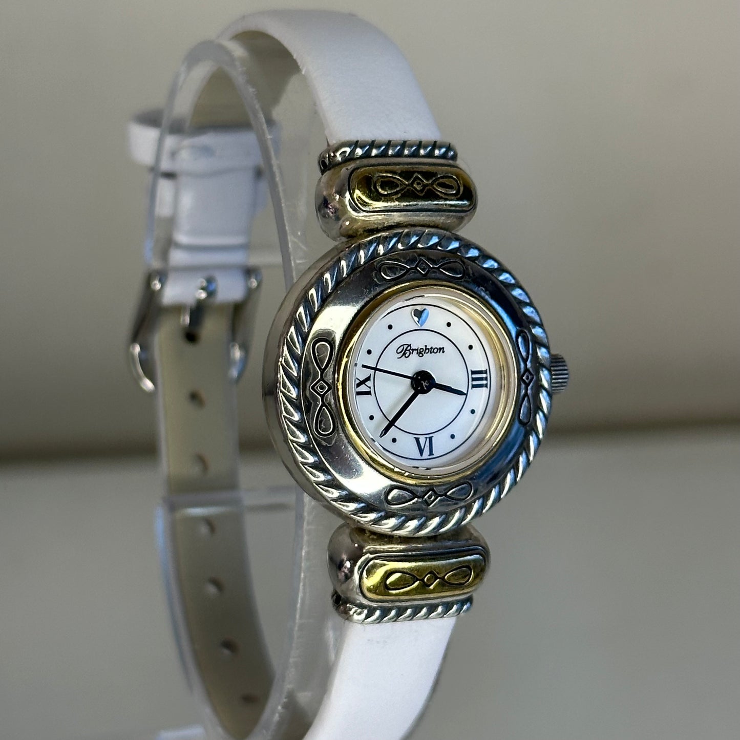 Reloj joya Brighton Cody Bicolor Heart Quartz Año 2000