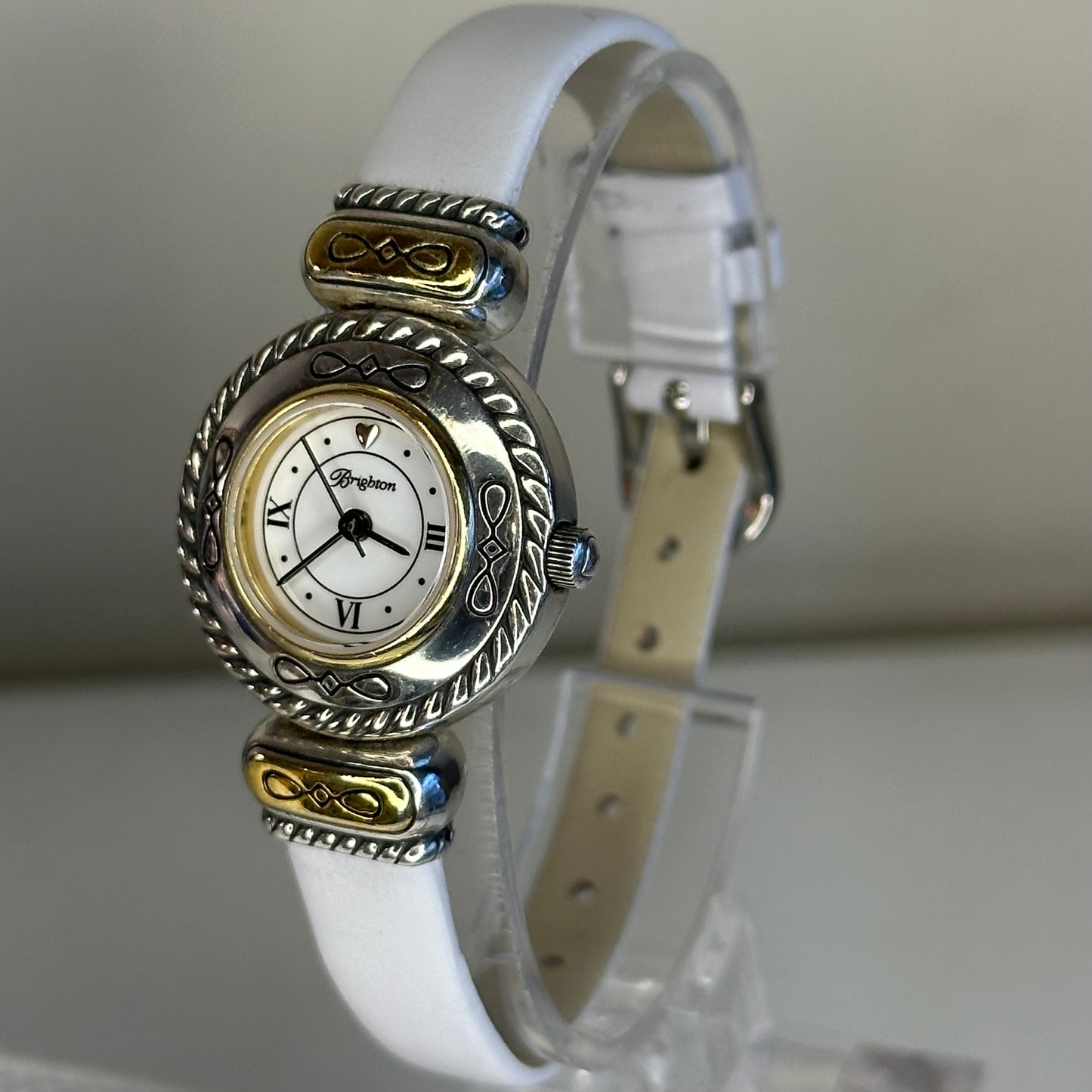 Reloj joya Brighton Cody Bicolor Heart Quartz Año 2000