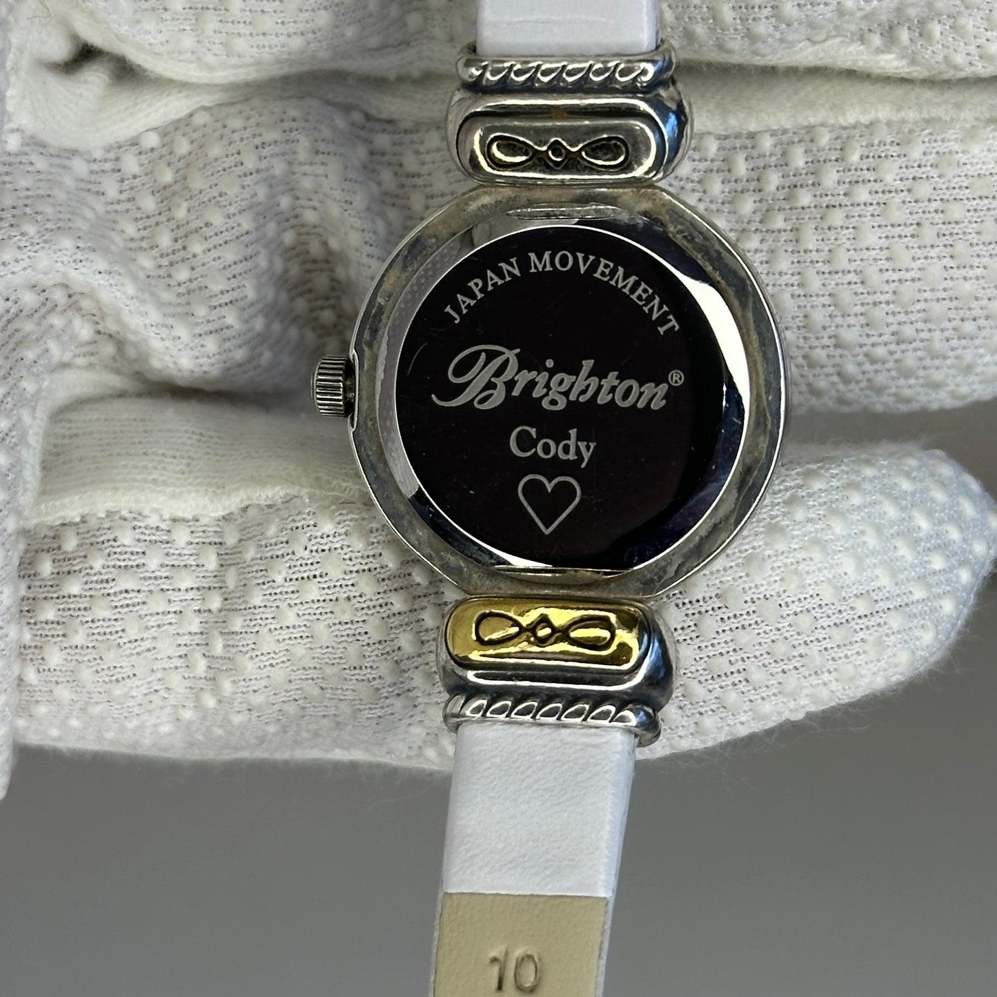 Reloj joya Brighton Cody Bicolor Heart Quartz Año 2000