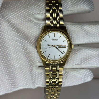 Reloj Seiko V743-9009 Dial Gris Claro | Junio de 1999 | Pulsera Seiko Original