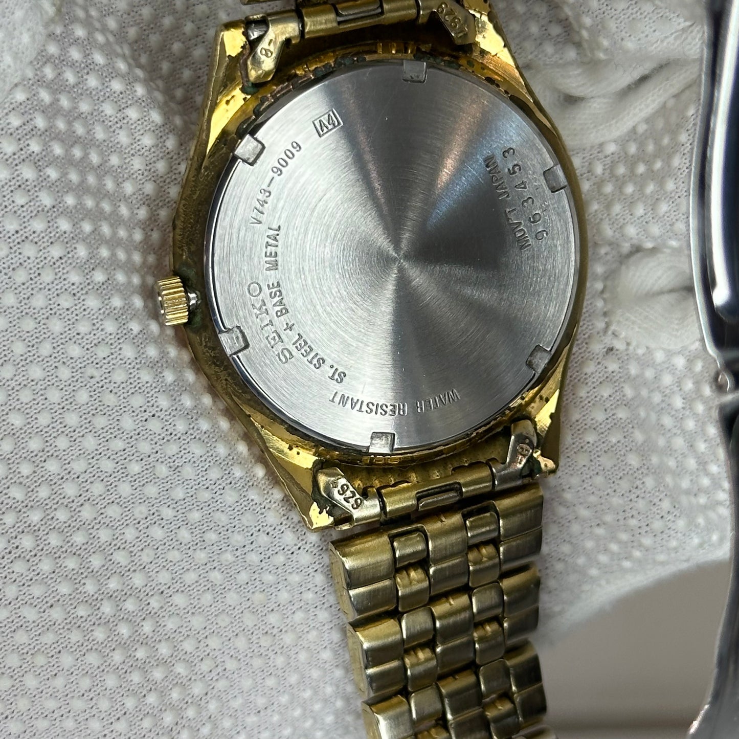 Reloj Seiko V743-9009 Dial Gris Claro | Junio de 1999 | Pulsera Seiko Original