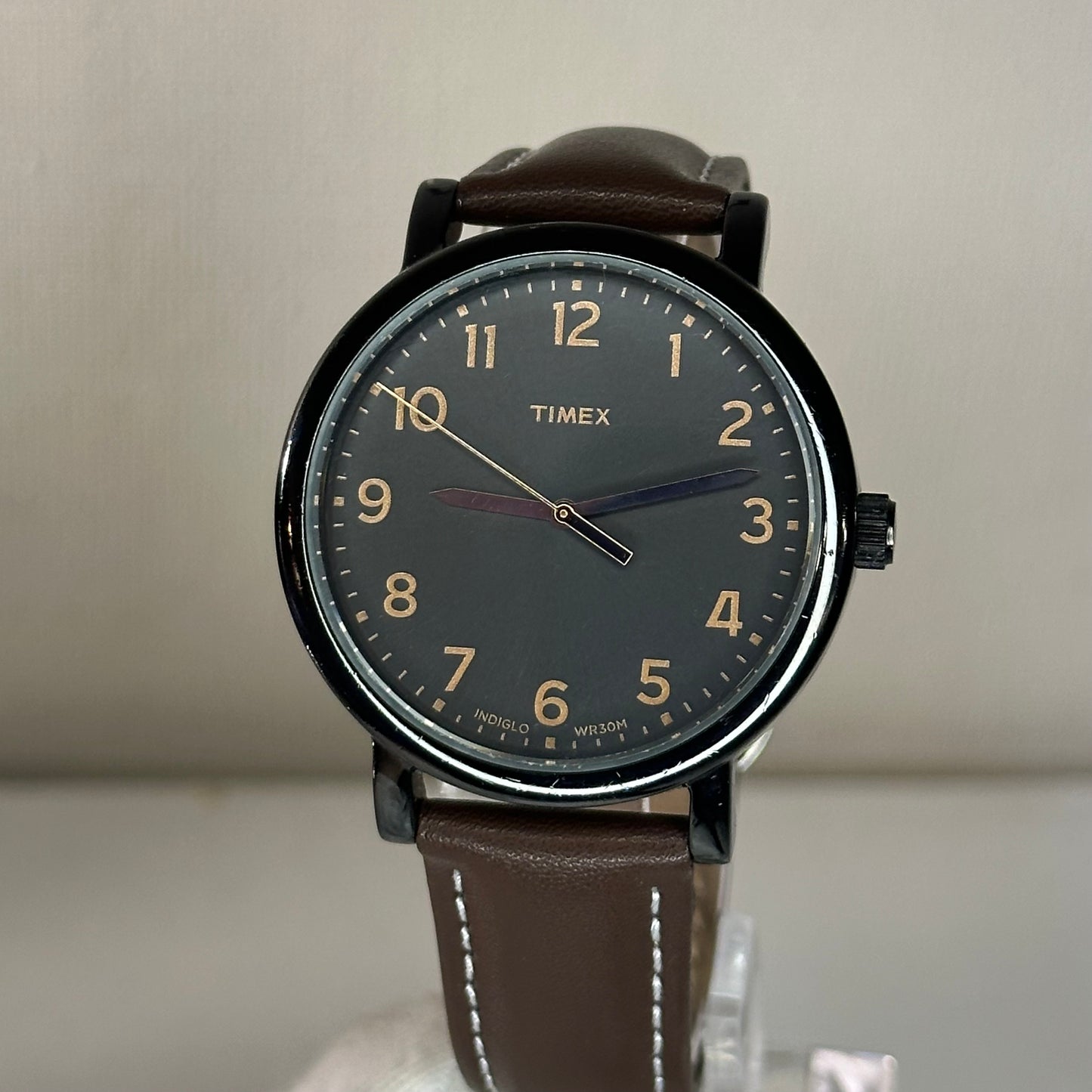 Reloj Timex Indiglo Classic Black Dial 40 mm Hombre 2010