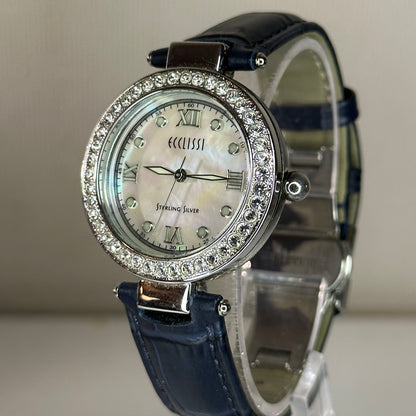 Reloj de plata maciza Ecclissi 925 Mother of Pearl 22340 Año 2000 – 33 mm