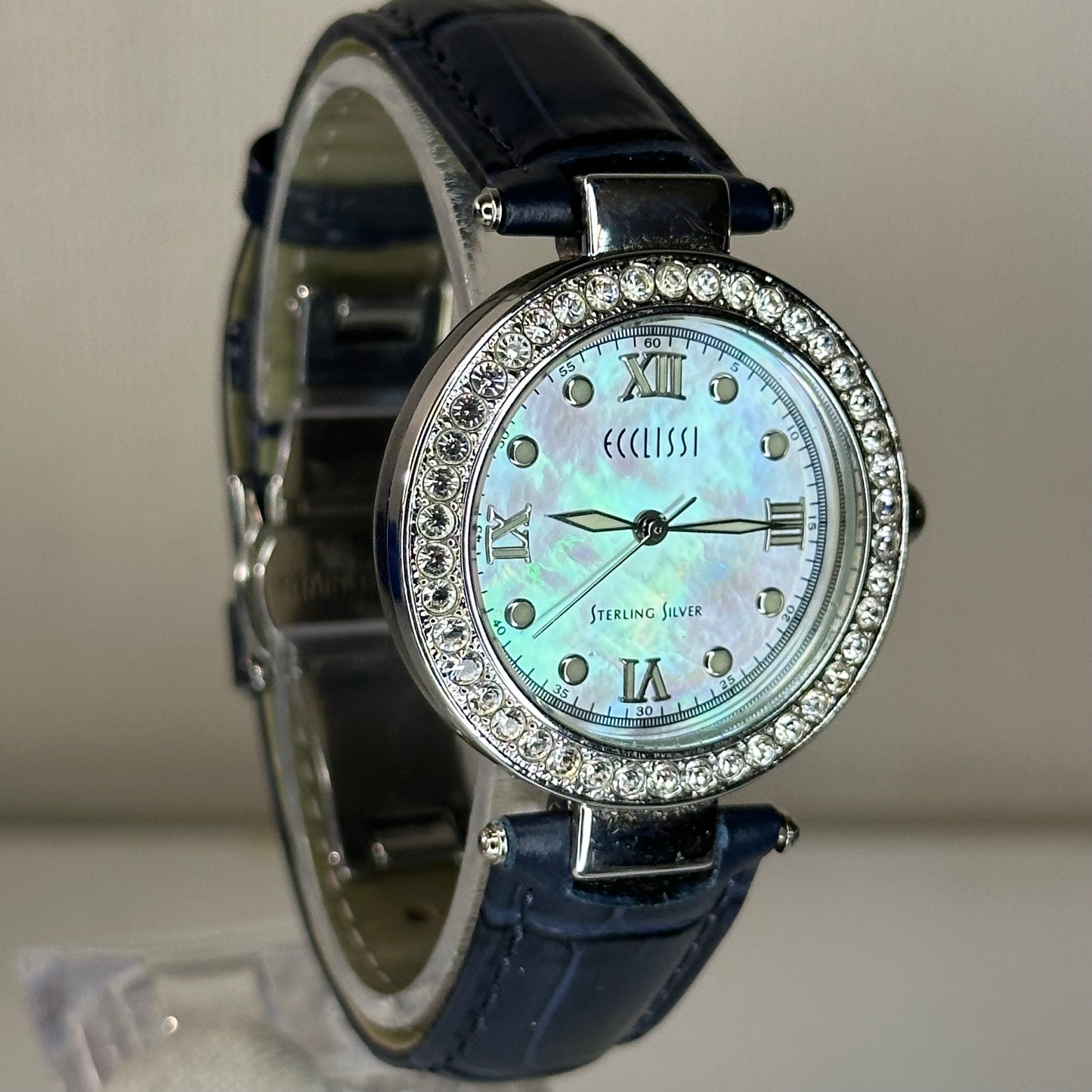 Reloj de plata maciza Ecclissi 925 Mother of Pearl 22340 Año 2000 – 33 mm